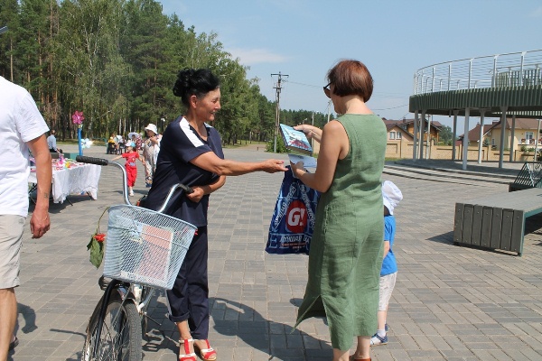 Библиовелосипед на литературном фестивале Библиовелосипед на литературном фестивале