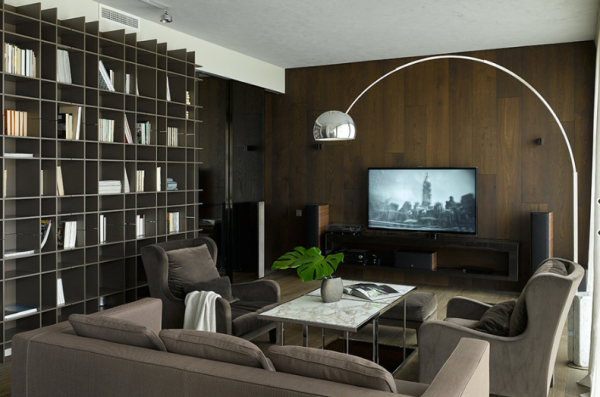 Кабинет для мужчин с телевизором Кабинет для мужчин с телевизором